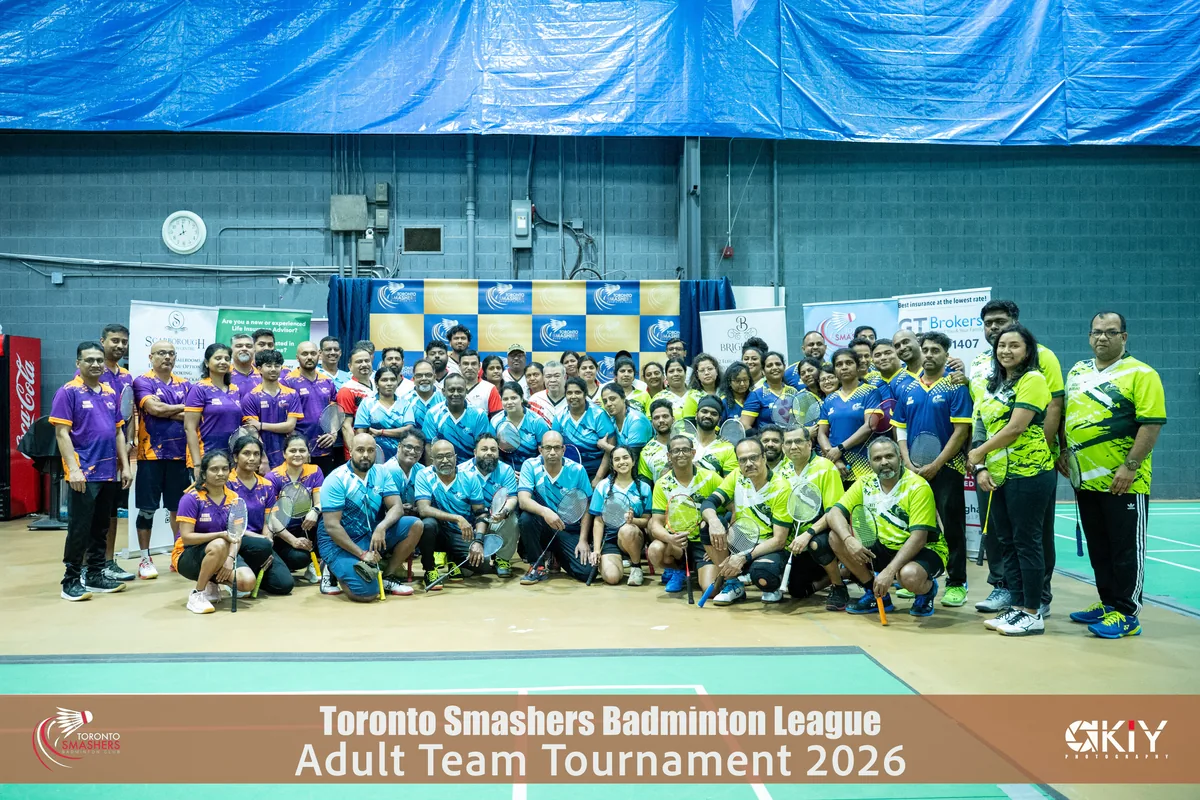 Toronto Smashers teams gathered for the Adult Team Tournament 2026